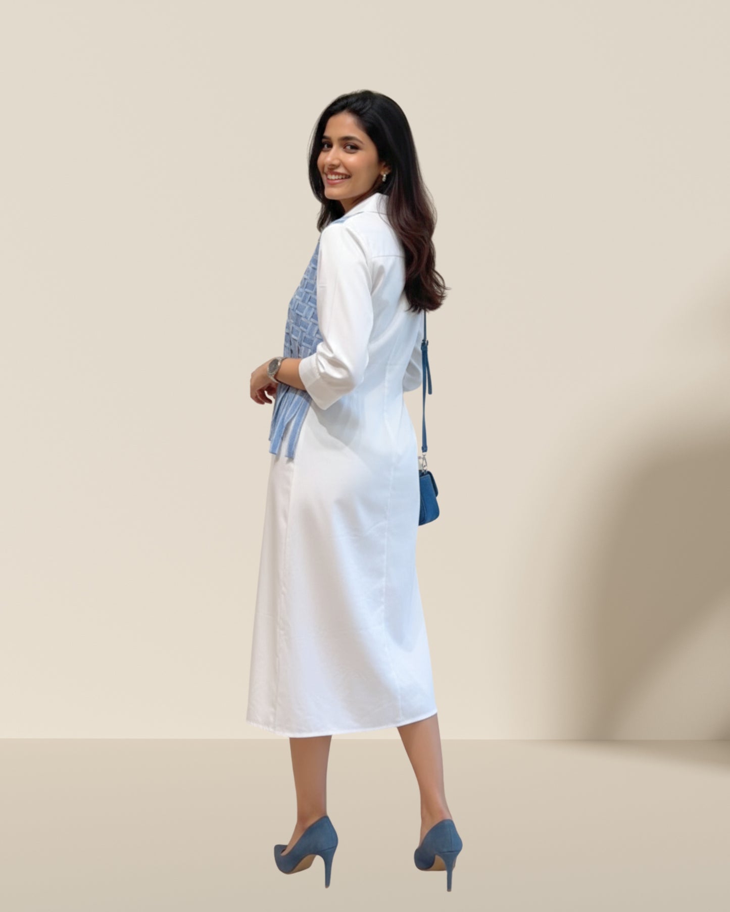 White easy breezy dress