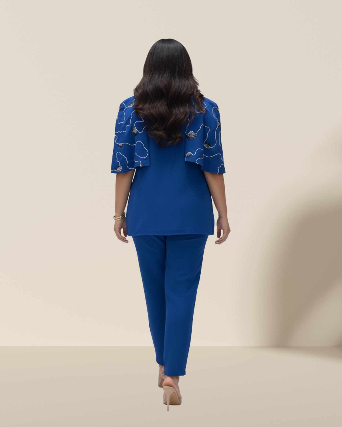 Blue belle cape co-ord set
