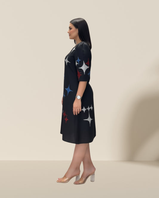 Black star dress