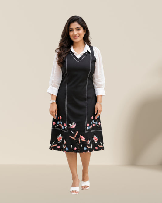 Noir Bloom Dress
