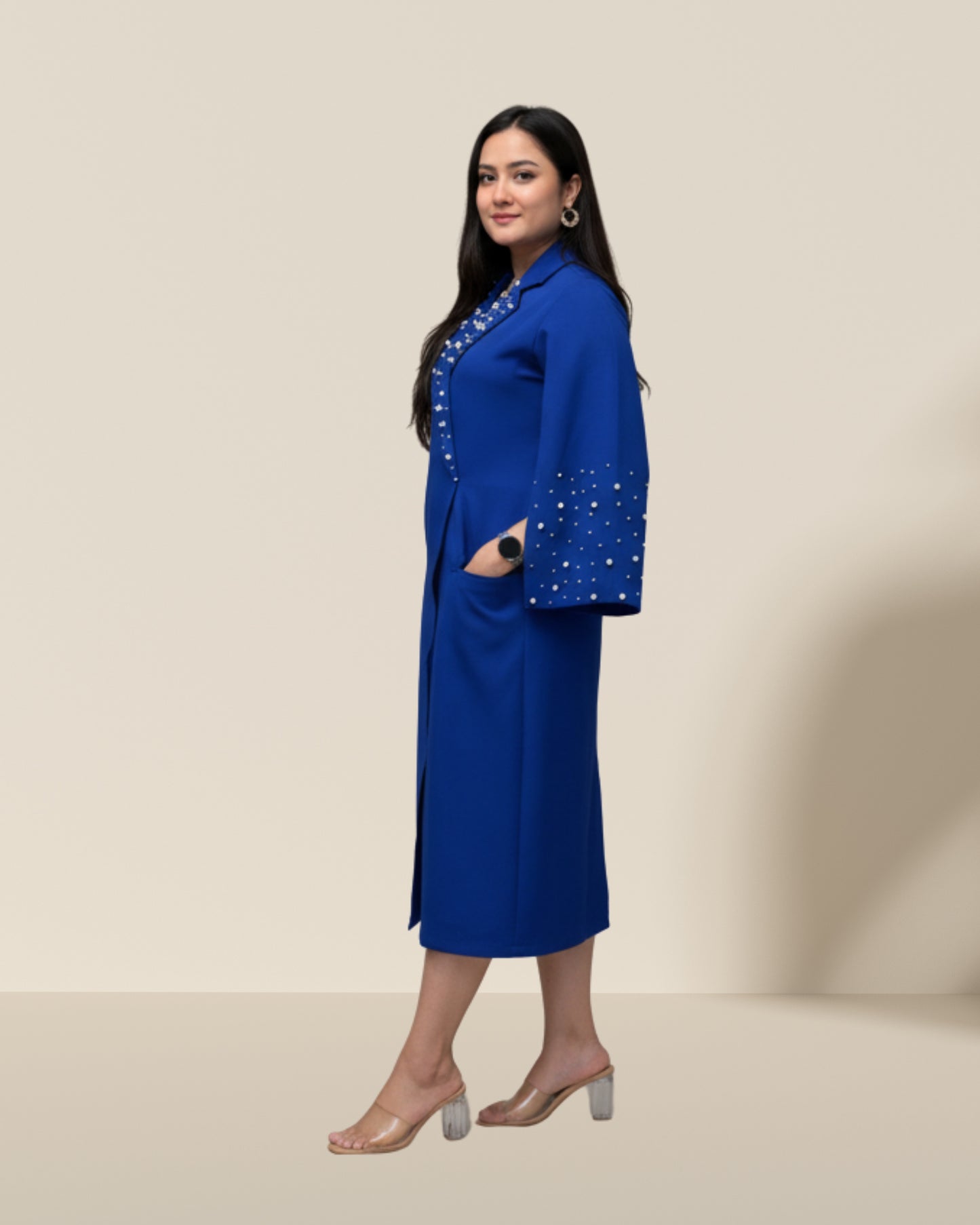 Eternal Pearl blue dress