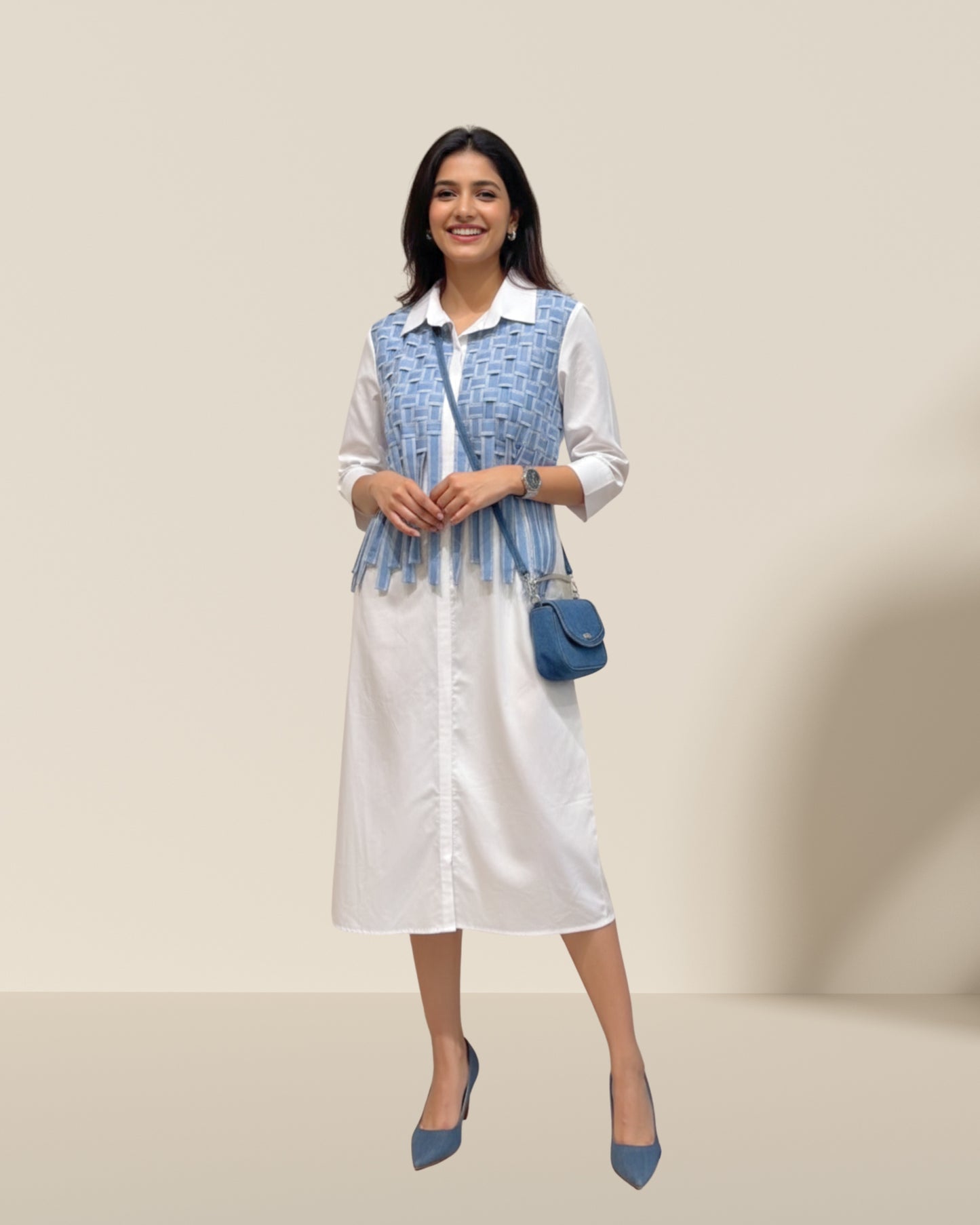 White easy breezy dress