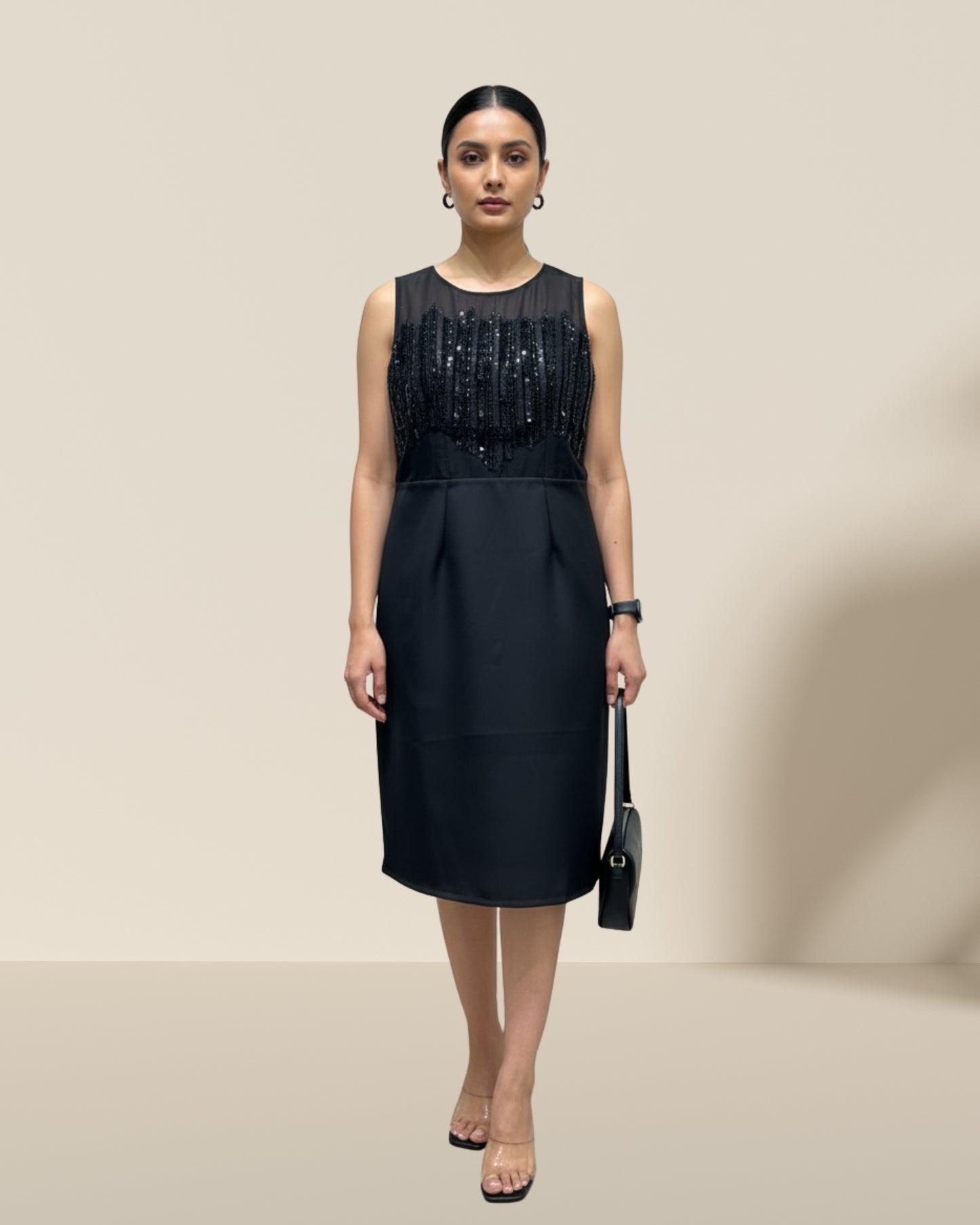 Solitaire dress black