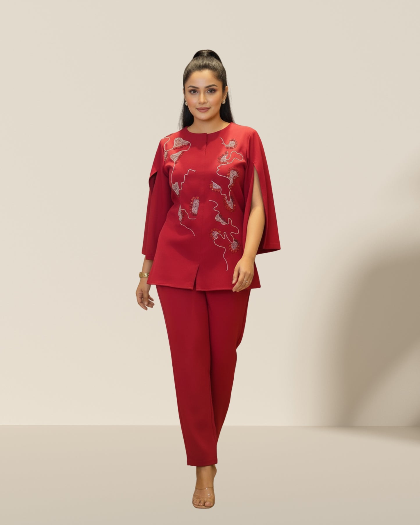 Noa couture red co-ord set