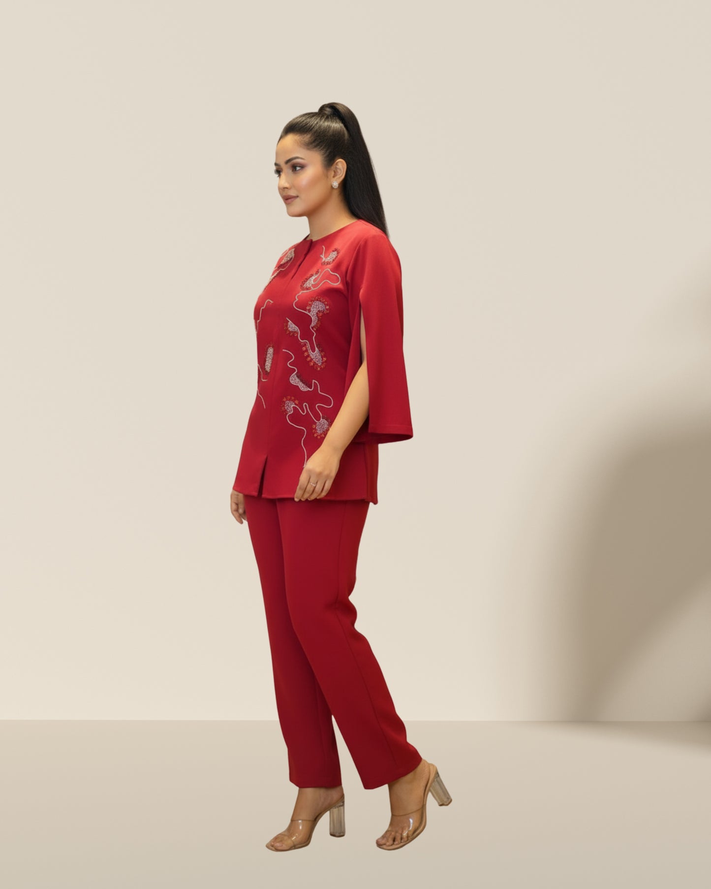 Noa couture red co-ord set