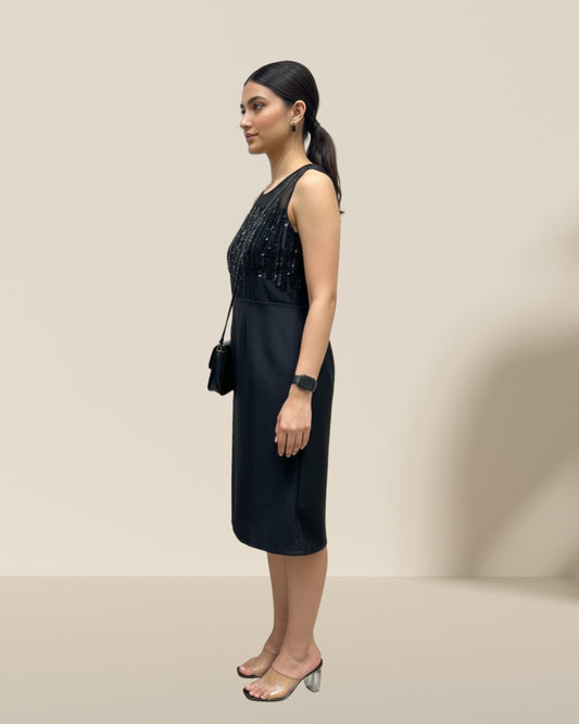 Solitaire dress black