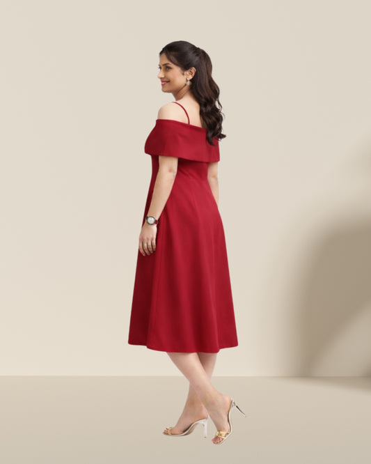Emily heart dress red