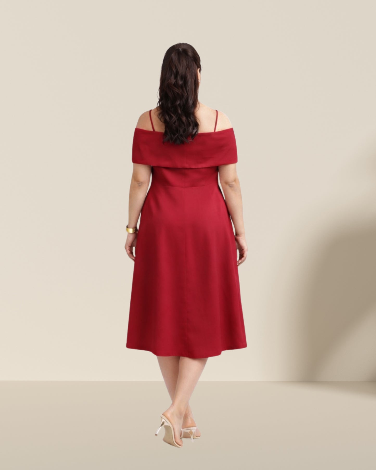 Emily heart dress red