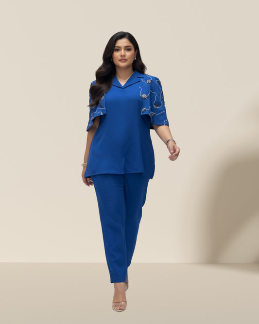 Blue belle cape co-ord set