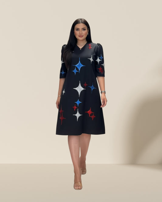 Black star dress