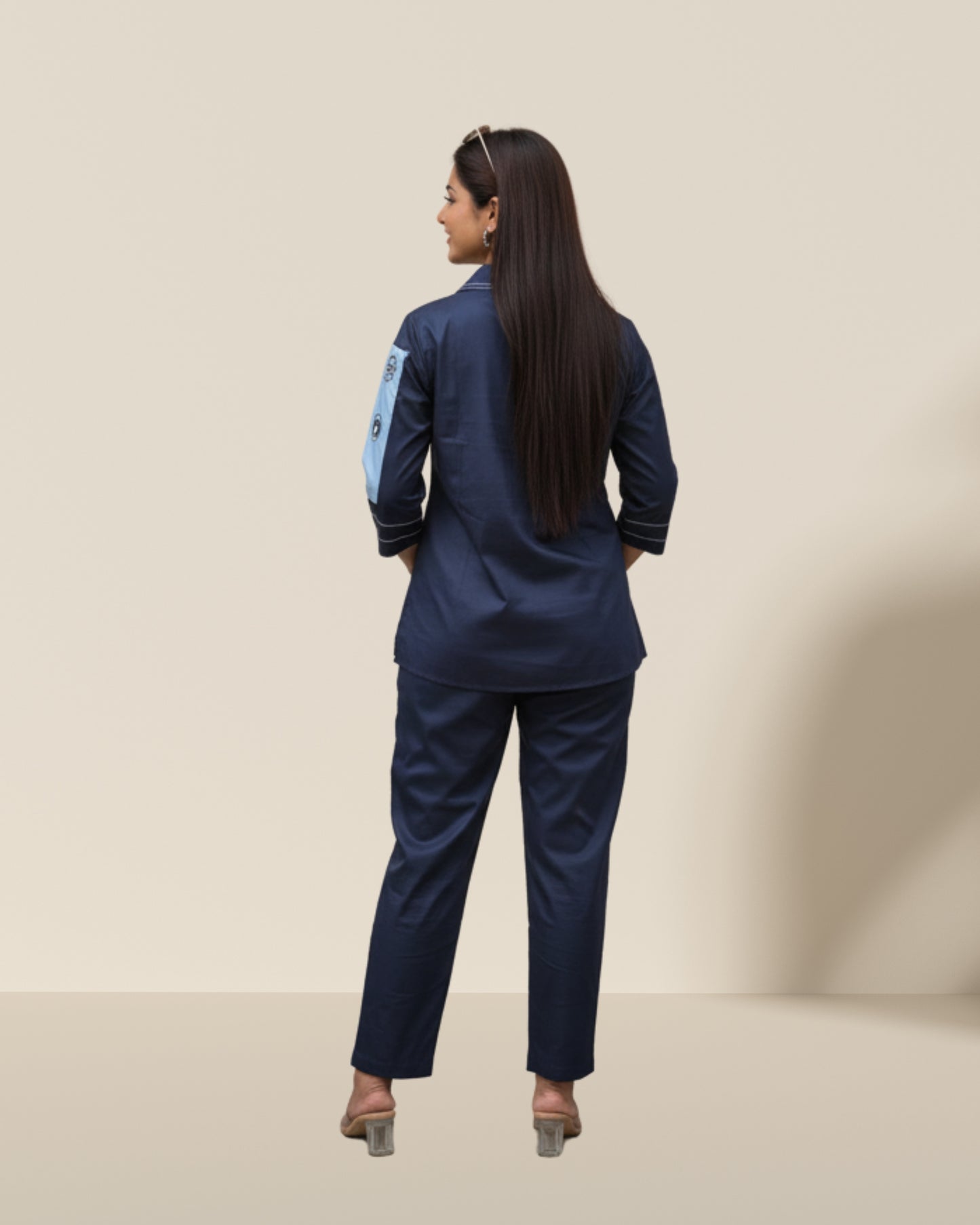 AM:PM blue cord set