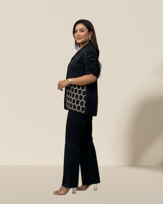 Hexagon black co-ord set